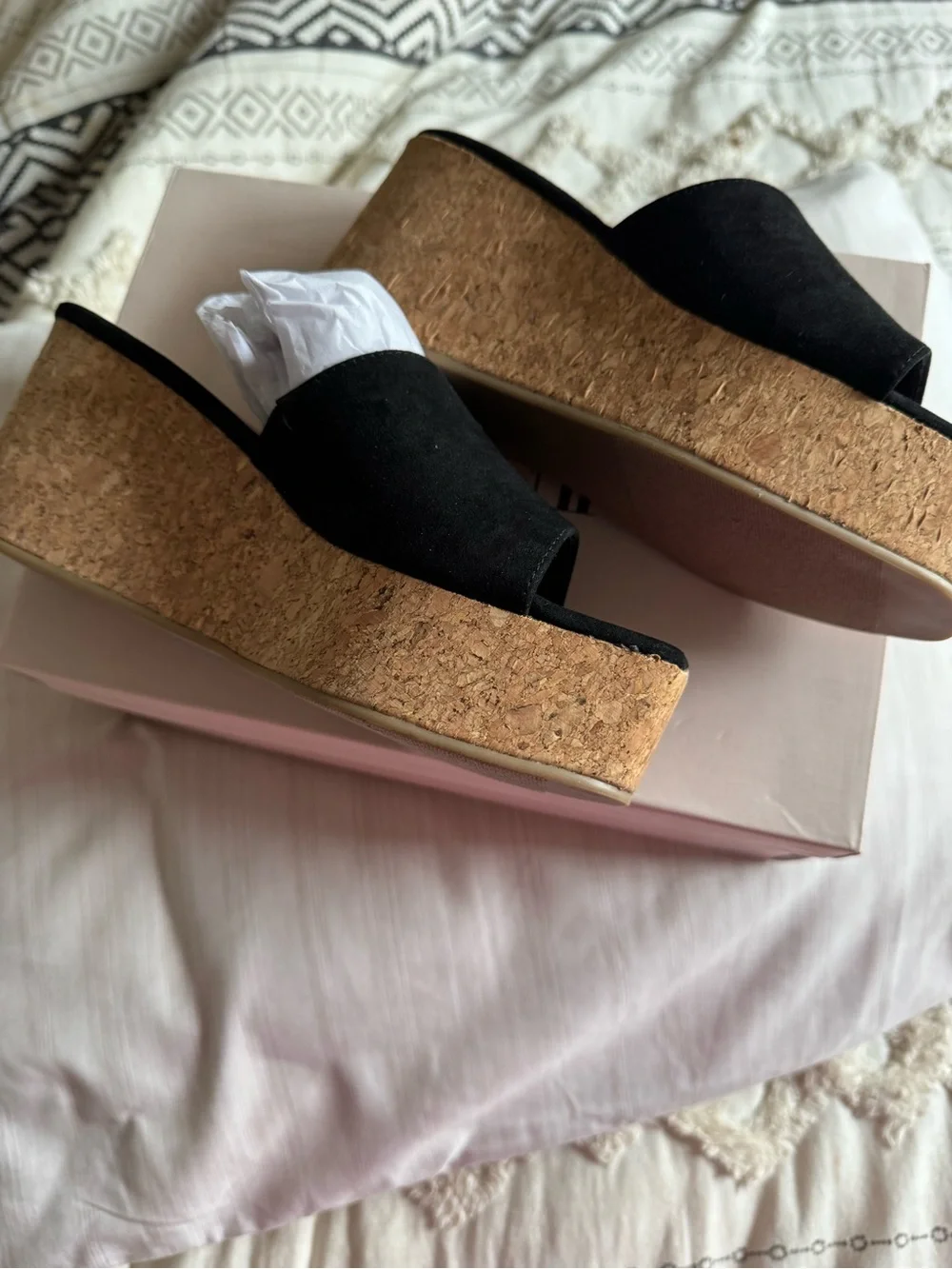 JustFab black suede